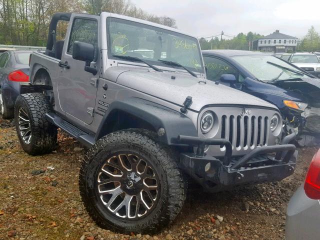 1C4AJWAG2EL171791 - 2014 JEEP WRANGLER S GRAY photo 1