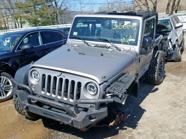 1C4AJWAG2EL171791 - 2014 JEEP WRANGLER S GRAY photo 2