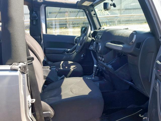 1C4AJWAG2EL171791 - 2014 JEEP WRANGLER S GRAY photo 5