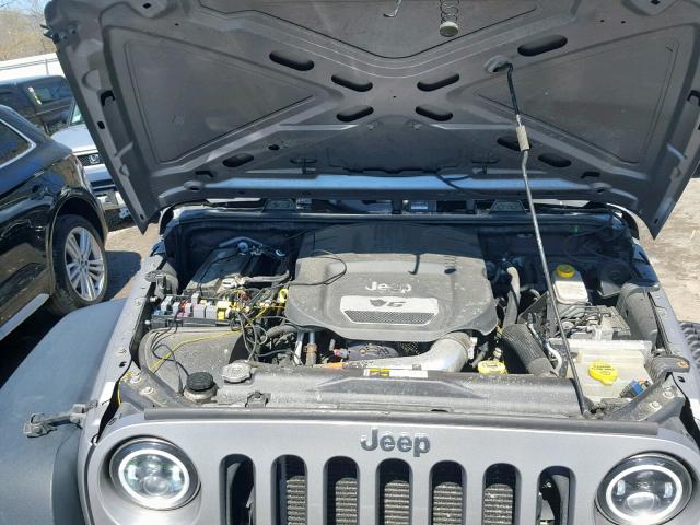 1C4AJWAG2EL171791 - 2014 JEEP WRANGLER S GRAY photo 7