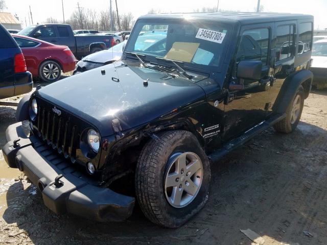 1C4BJWDG8EL113698 - 2014 JEEP WRANGLER UNLIMITED SPORT  photo 2