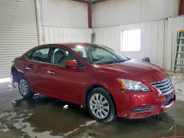 3N1AB7AP4DL779403 - 2013 NISSAN SENTRA SV RED photo 1