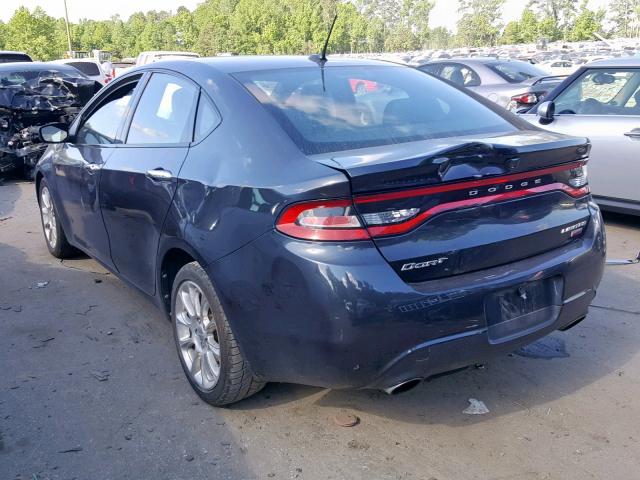 1C3CDFCH9DD176604 - 2013 DODGE DART LIMIT BLUE photo 3