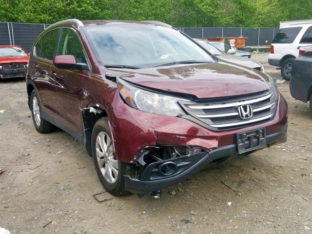 5J6RM4H76DL083064 - 2013 HONDA CR-V EXL BURGUNDY photo 1