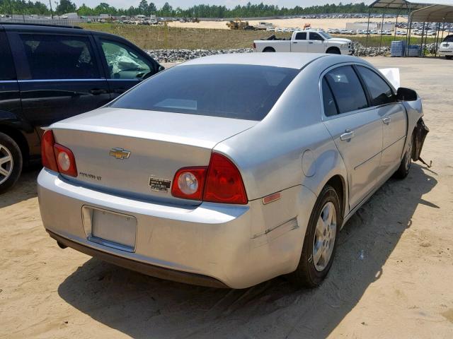 1G1ZC5E0XAF200945 - 2010 CHEVROLET MALIBU 1LT SILVER photo 4