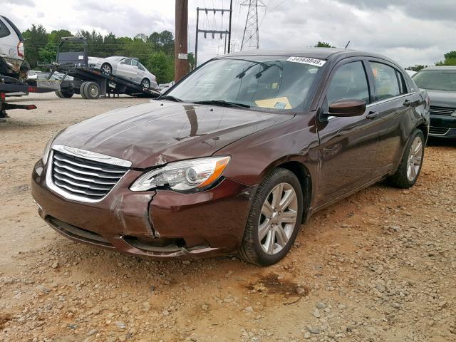 1C3CCBBBXCN305550 - 2012 CHRYSLER 200 TOURIN BROWN photo 2