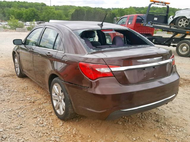 1C3CCBBBXCN305550 - 2012 CHRYSLER 200 TOURIN BROWN photo 3