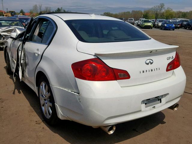 JNKCV61F19M357793 - 2009 INFINITI G37 WHITE photo 3