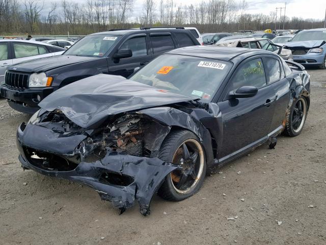 JM1FE173740139890 - 2004 MAZDA RX8 BLACK photo 2