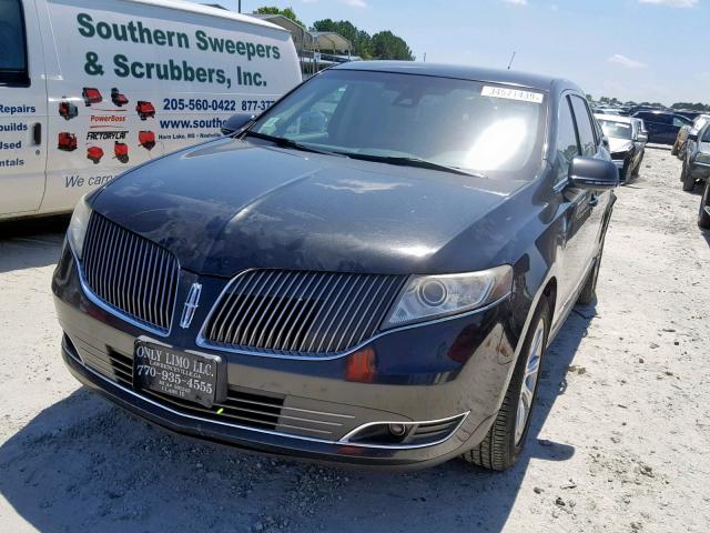 2LMHJ5FK2DBL52877 - 2013 LINCOLN MKT BLACK photo 2