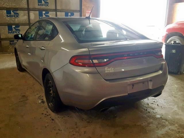 1C3CDFBBXED801574 - 2014 DODGE DART SXT SILVER photo 3