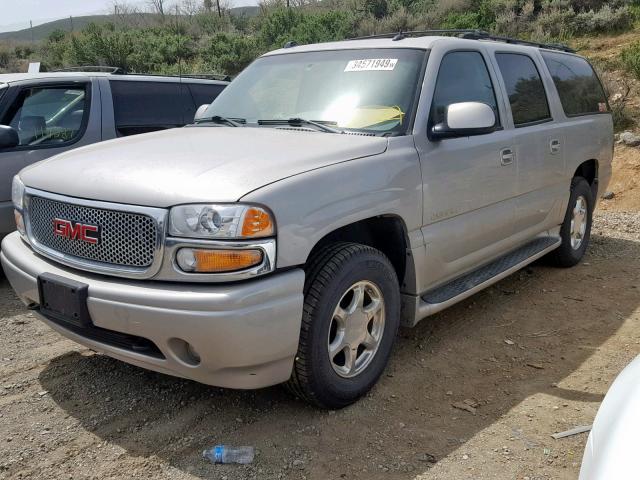 1GKFK66U25J189595 - 2005 GMC YUKON XL D SILVER photo 2