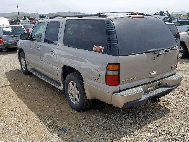 1GKFK66U25J189595 - 2005 GMC YUKON XL D SILVER photo 3