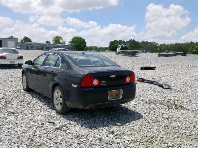 1G1ZB5EB7AF262629 - 2010 CHEVROLET MALIBU LS BLACK photo 3