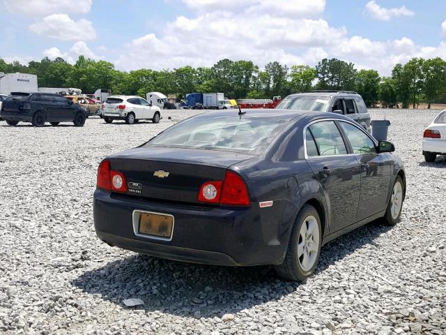 1G1ZB5EB7AF262629 - 2010 CHEVROLET MALIBU LS BLACK photo 4