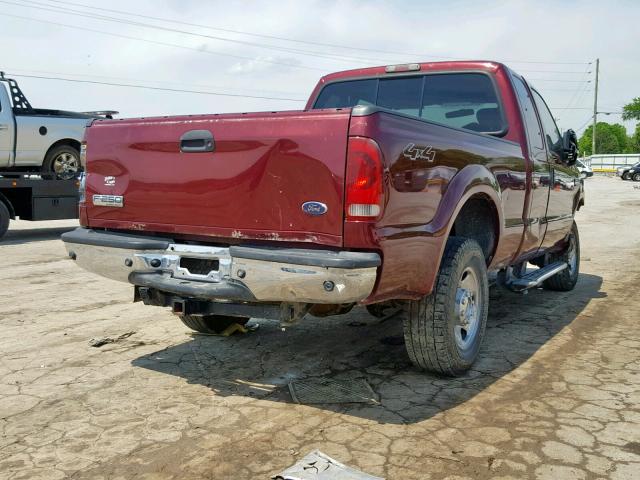 1FTSX21536ED79467 - 2006 FORD F250 SUPER MAROON photo 4