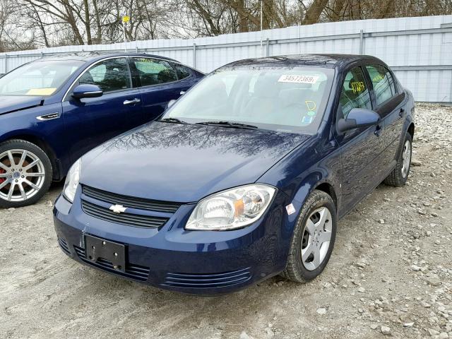 1G1AL55F987328521 - 2008 CHEVROLET COBALT LT BLUE photo 2