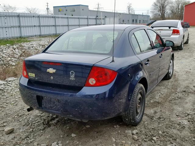 1G1AL55F987328521 - 2008 CHEVROLET COBALT LT BLUE photo 4