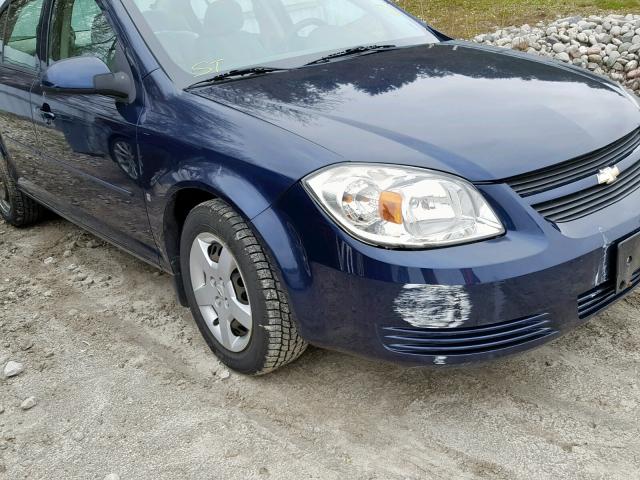 1G1AL55F987328521 - 2008 CHEVROLET COBALT LT BLUE photo 9