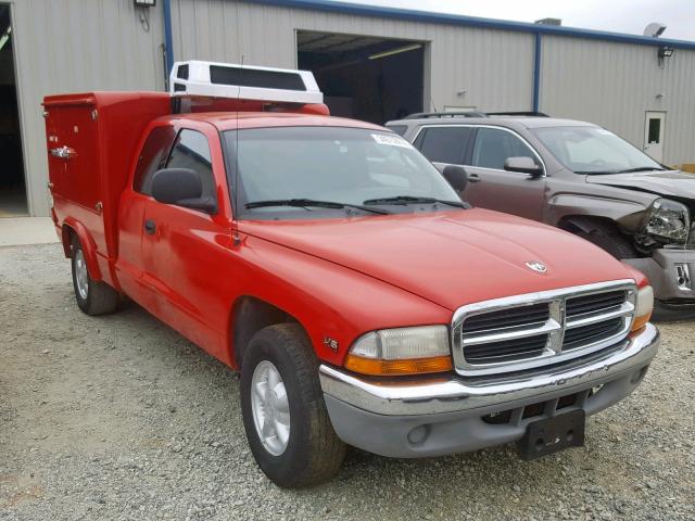 1B7GL22X4YS735558 - 2000 DODGE DAKOTA RED photo 1