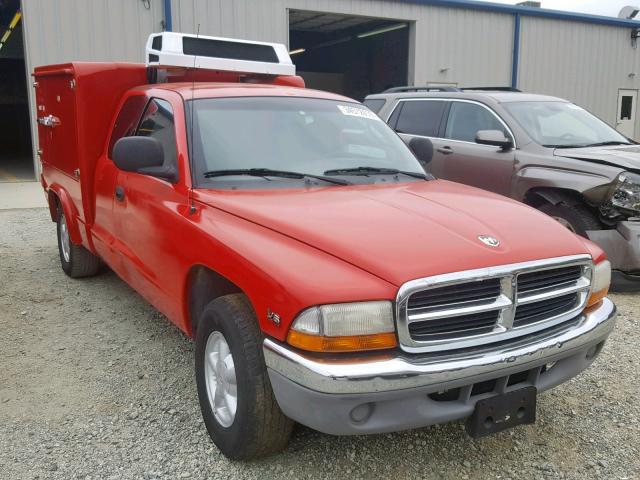 1B7GL22X4YS735558 - 2000 DODGE DAKOTA RED photo 9