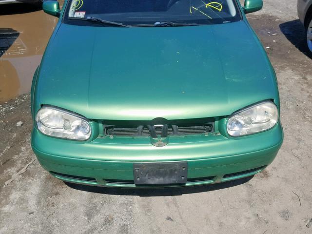 9BWDE61J024025723 - 2002 VOLKSWAGEN GTI BASE GREEN photo 7