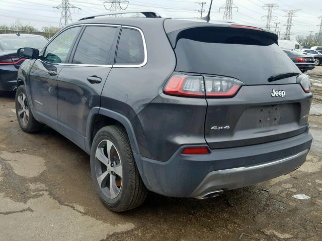 1C4PJMDX8KD323380 - 2019 JEEP CHEROKEE L GRAY photo 3