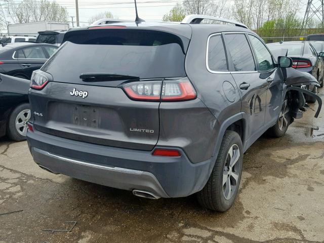 1C4PJMDX8KD323380 - 2019 JEEP CHEROKEE L GRAY photo 4