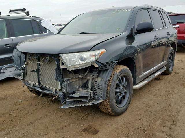 5TDBK3EH9DS207170 - 2013 TOYOTA HIGHLANDER BLACK photo 2