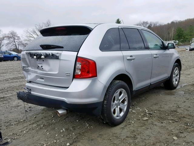 2FMDK4JC6DBB89233 - 2013 FORD EDGE SEL SILVER photo 4