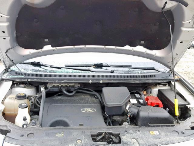 2FMDK4JC6DBB89233 - 2013 FORD EDGE SEL SILVER photo 7