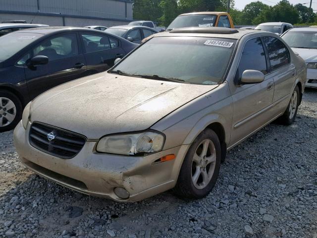 JN1CA31D9YT713327 - 2000 NISSAN MAXIMA GLE TAN photo 2