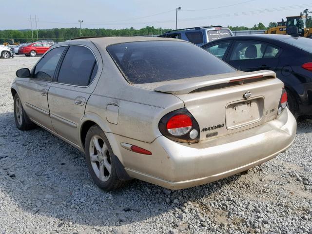 JN1CA31D9YT713327 - 2000 NISSAN MAXIMA GLE TAN photo 3