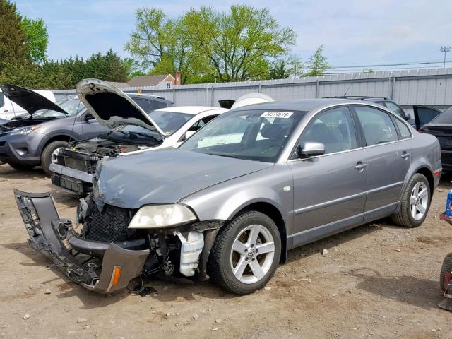 WVWRH63B24P046703 - 2004 VOLKSWAGEN PASSAT GLX GRAY photo 2