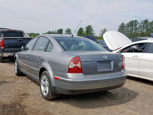 WVWRH63B24P046703 - 2004 VOLKSWAGEN PASSAT GLX GRAY photo 3