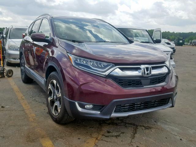 5J6RW1H99JL011426 - 2018 HONDA CR-V TOURI MAROON photo 1