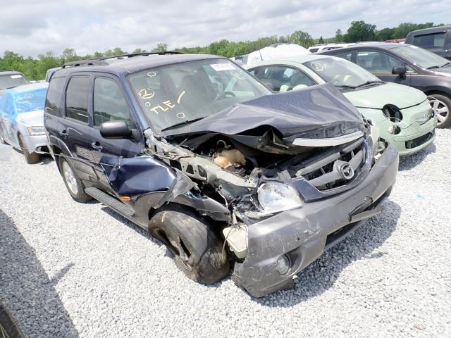 4F2CZ94184KM25549 - 2004 MAZDA TRIBUTE LX BLUE photo 1