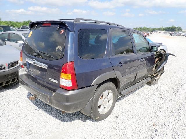 4F2CZ94184KM25549 - 2004 MAZDA TRIBUTE LX BLUE photo 4