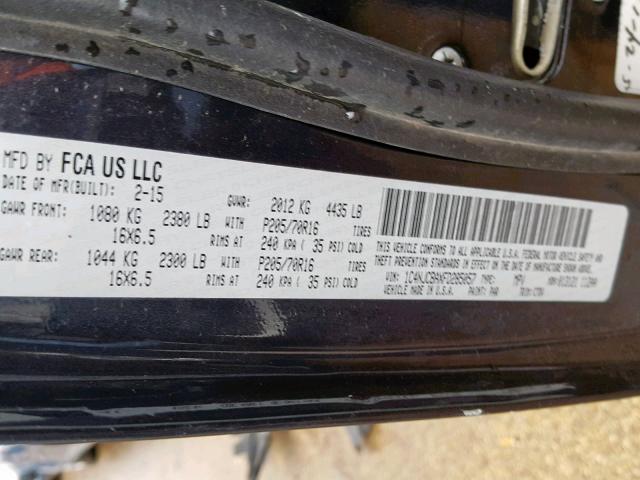1C4NJCBAXFD285057 - 2015 JEEP COMPASS SP 黑色 照片 10