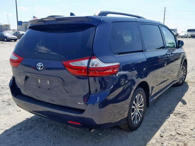 5TDYZ3DC9KS981234 - 2019 TOYOTA SIENNA LIM BLUE photo 4