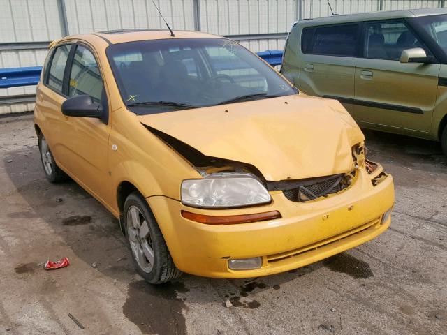 KL1TD666X8B074520 - 2008 CHEVROLET AVEO BASE ყვითელი ფოტო 1
