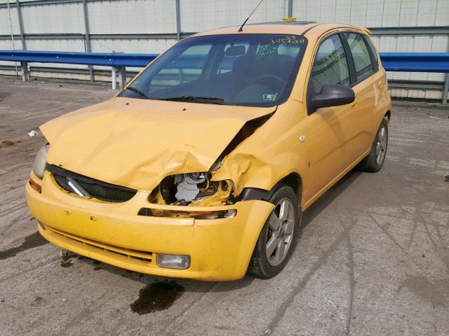 KL1TD666X8B074520 - 2008 CHEVROLET AVEO BASE ყვითელი ფოტო 2