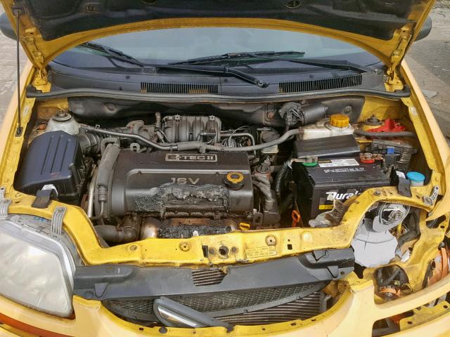 KL1TD666X8B074520 - 2008 CHEVROLET AVEO BASE ყვითელი ფოტო 7