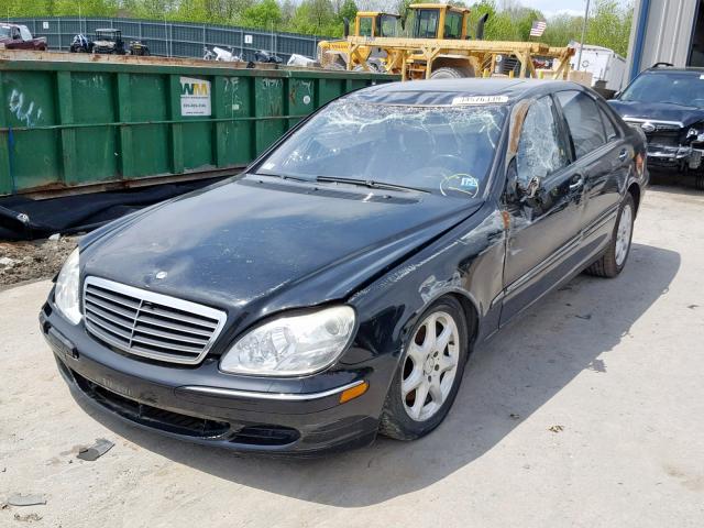 WDBNG84J23A344011 - 2003 MERCEDES-BENZ S 500 4MAT BLACK photo 2