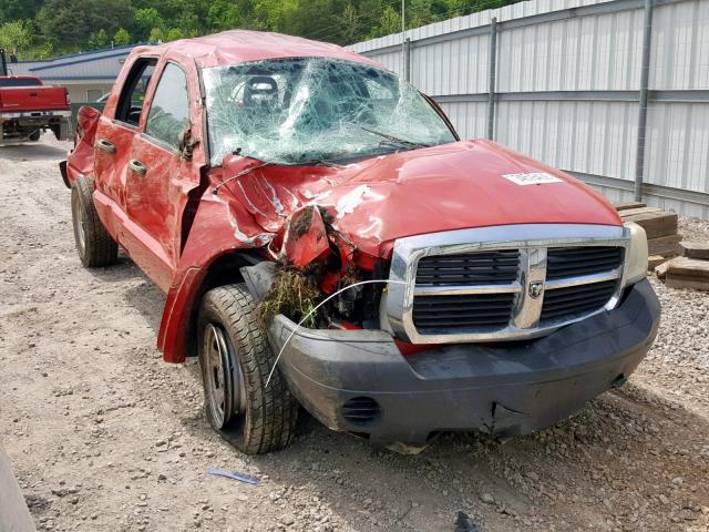 1D7HW28N35S236303 - 2005 DODGE DAKOTA QUA RED photo 1