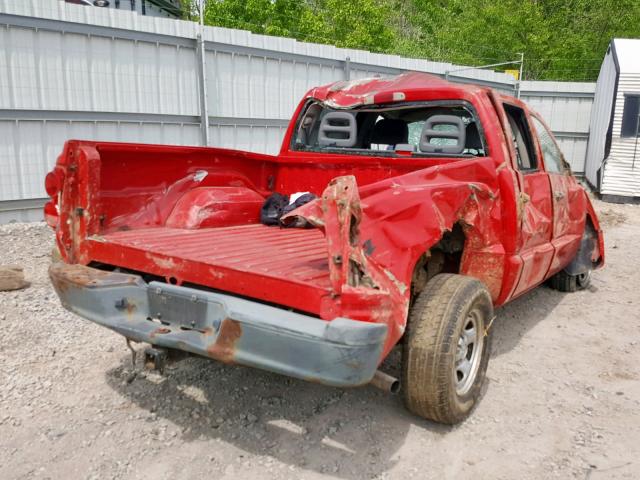 1D7HW28N35S236303 - 2005 DODGE DAKOTA QUA RED photo 4