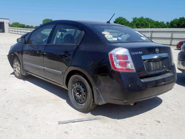 3N1AB6AP7AL663733 - 2010 NISSAN SENTRA 2.0 BLACK photo 3