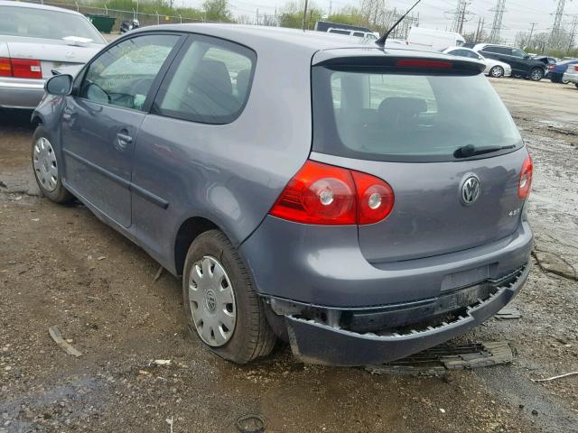 WVWBB71K09W073049 - 2009 VOLKSWAGEN RABBIT GRAY photo 3