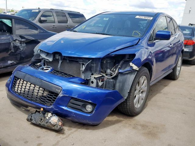 JM3ER293880175765 - 2008 MAZDA CX-7 BLUE photo 2