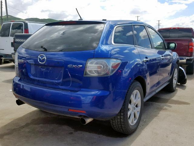 JM3ER293880175765 - 2008 MAZDA CX-7 BLUE photo 4